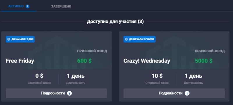 Quotex турниры