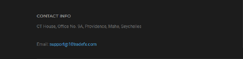 10TradeFX contact info