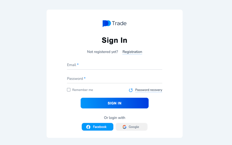 Creating an account on Pocket Option