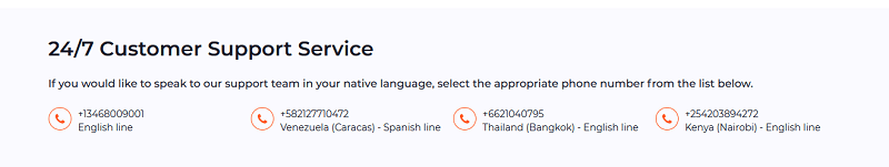 IQ Option customer support