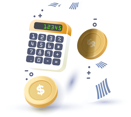 Stock options calculator illustration